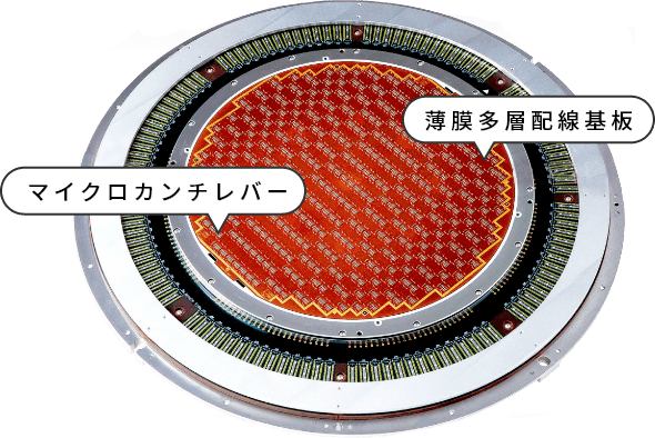 薄膜多層配線基板とマイクロカンチレバー